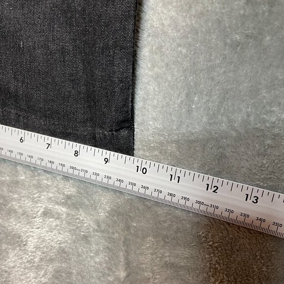 Talbots Women Classic Mid Rise Dark Gray Bootcut Stretch Denim Jean Trouser 10P - Picture 12 of 13